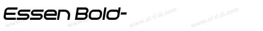 Essen Bold字体转换